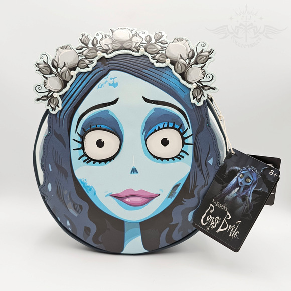 Loungefly Warner Bros. Tim Burton's Corpse Bride Emily Blue Crossbody Bag Purse - Picture 1 of 13
